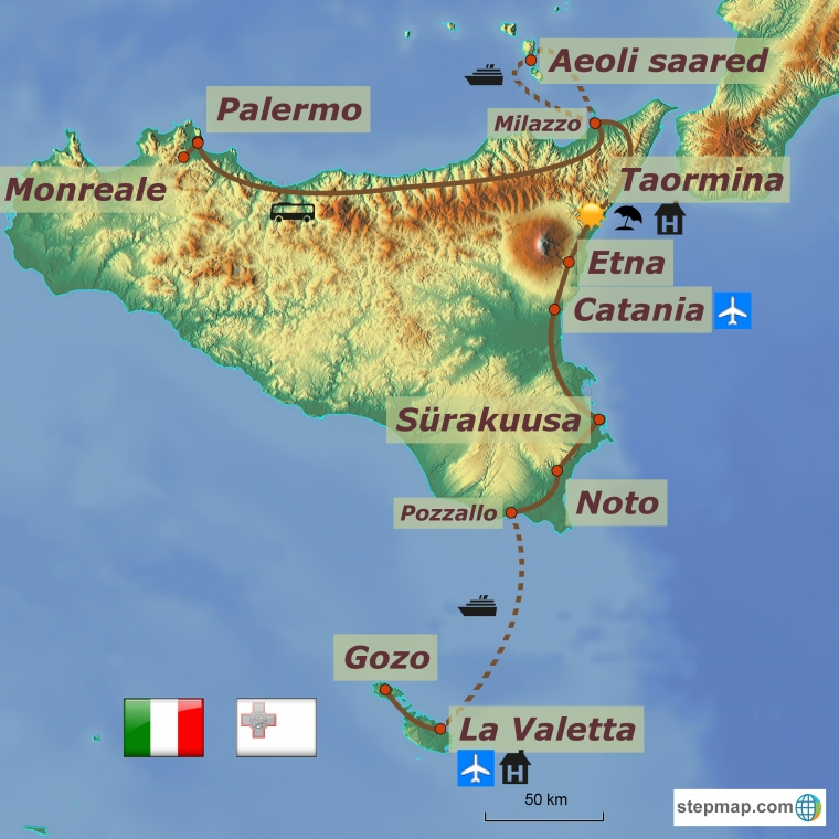 Sitsiilia-Malta-Gozo