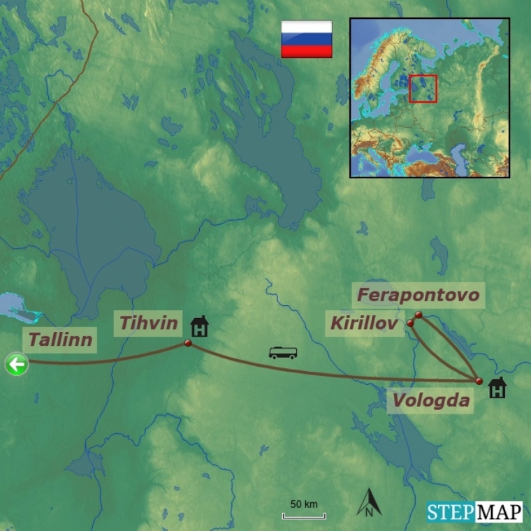 Venemaa - Tihvin ja Vologda, vanade linnade lummuses