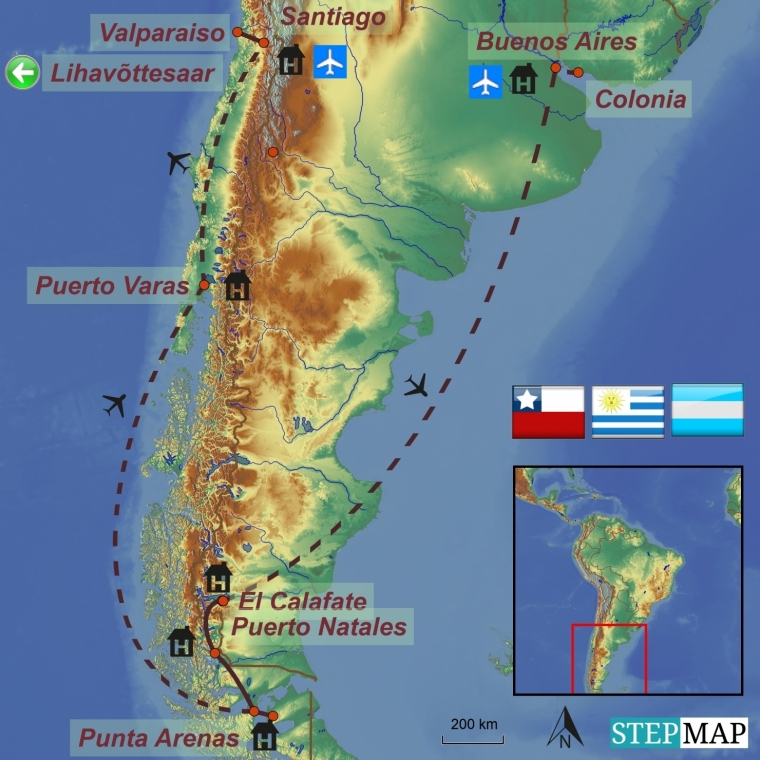 Argentina-Tšiili ringreis ja Lihavõttesaar