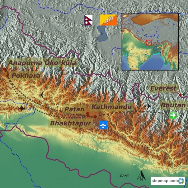 Nepal ja Bhutan - kultuuri- ja loodusreis maailma katusel koos festivalidega