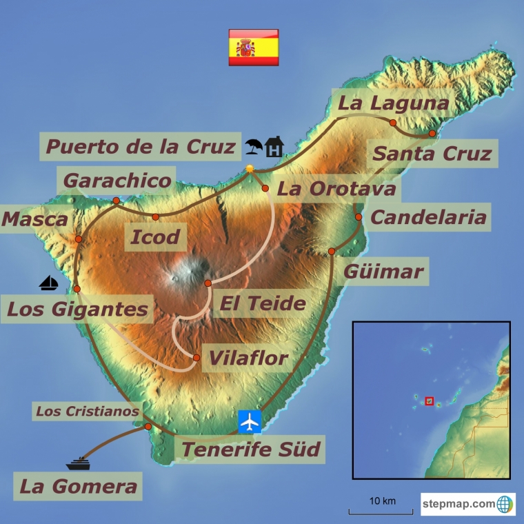 Hispaania - Tenerife kultuuri- ja puhkusereis