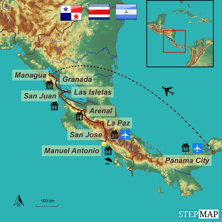 Panama - Nicaragua - Costa Rica