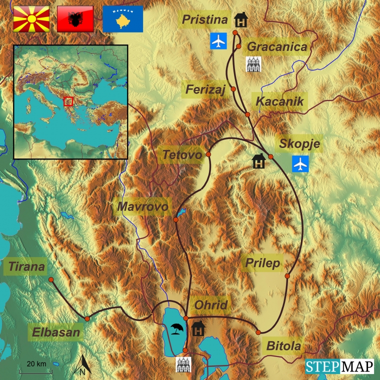 Makedoonia - Albaania - Kosovo