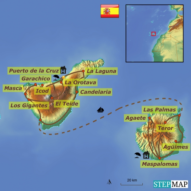Hispaania - Tenerife ja Gran Canaria kultuuri- ja puhkusereis