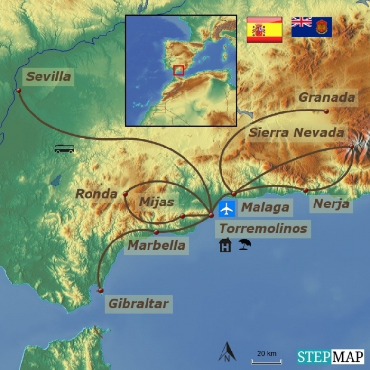 Hispaania - Lõuna-Hispaania - kultuuri- ja loodusrännak Andaluusia päikeserannikul