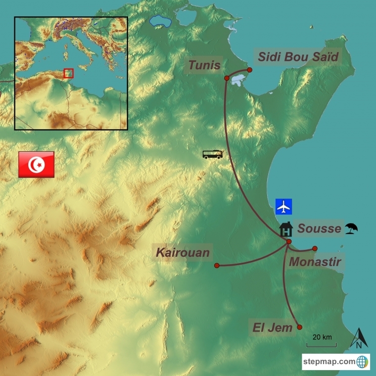 Tuneesia kultuuri- ja puhkusereis