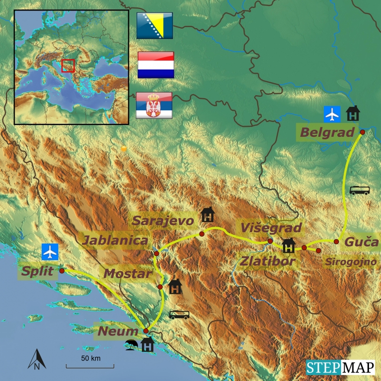 Serbia ja Bosnia - Balkani rikkalik kultuuripärand