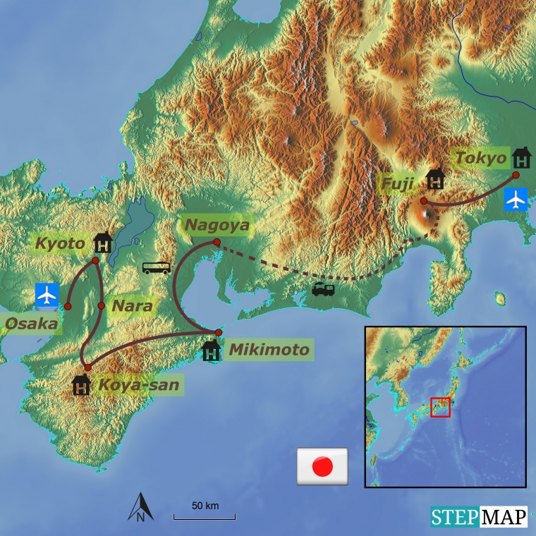 Jaapan -  kevadine ringreis, Koya mägi ja Mikimoto
