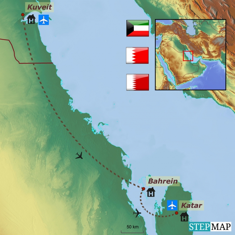 Kuveit-Bahrein-Katar